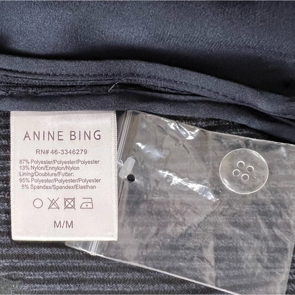 Anine Bing Jocelyn Side Slit Corduroy Trouser Pants Size Medium - Picture 15 of 16